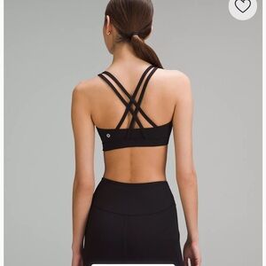 Lululemon Energy Bra black size 14. Medium support for cup sizes B-D